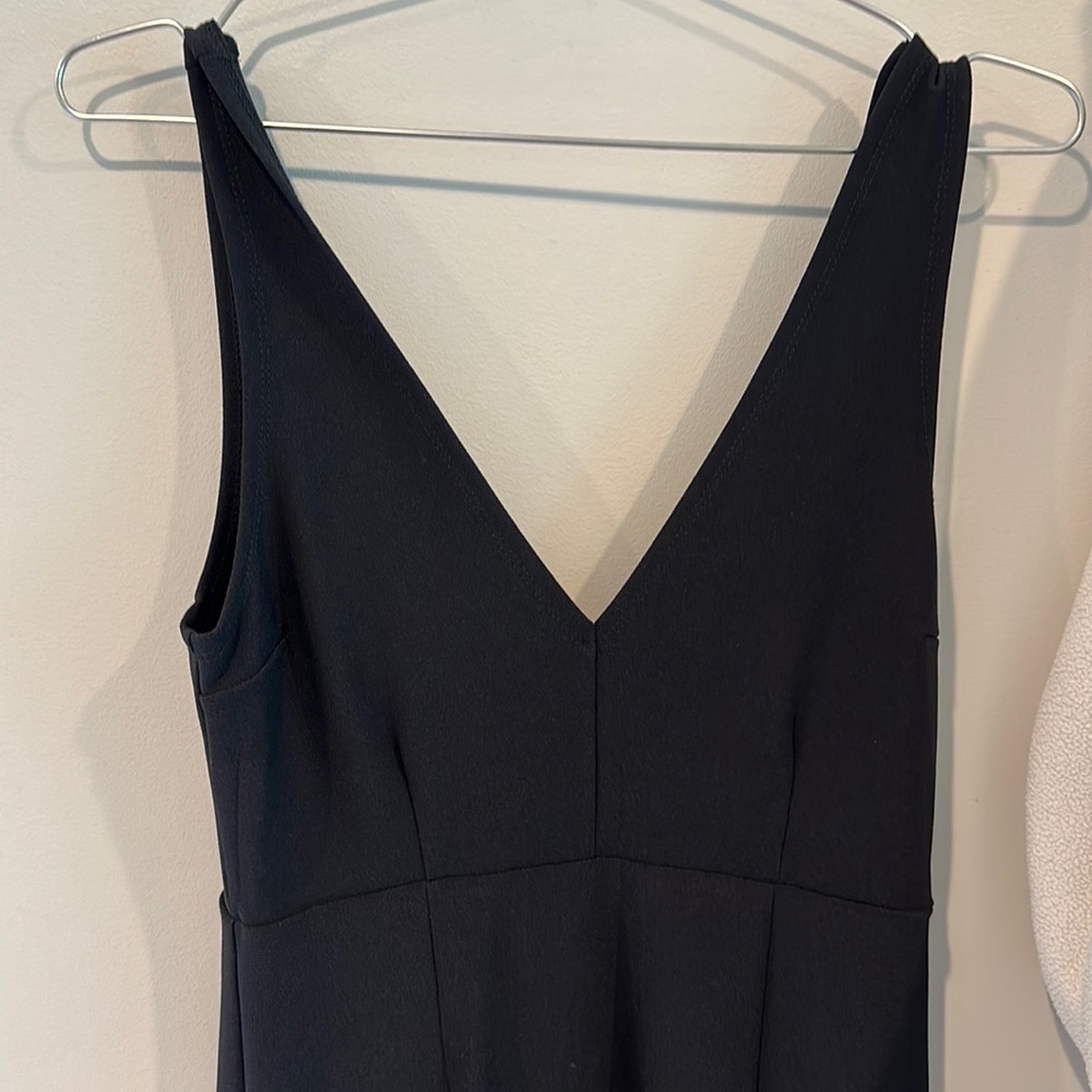 Abercrombie and Fitch black dress with side slit- xs
